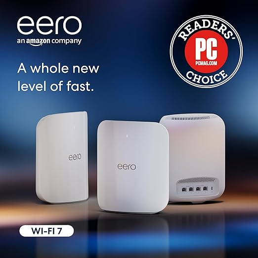 Amazon eero Max 7 mesh wifi router | 10 Gbps Ethernet | Coverage up to 7,500 sq. ft. | Connect 20... | Amazon (US)