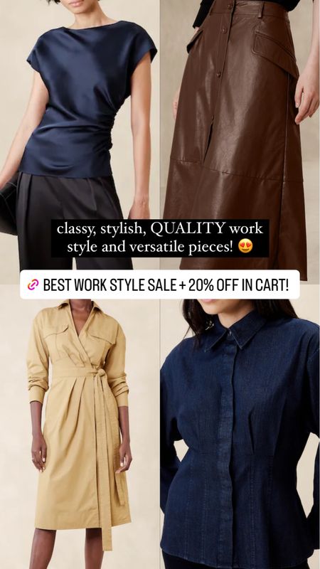 Perfect pieces to wear to work, after work, and in everyday life. Amazing sale + 20% off in cart! 

#LTKfindsunder100 #LTKstyletip #LTKworkwear