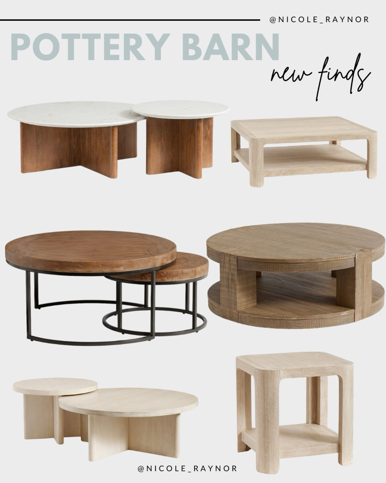 New pottery barn living room furniture

Living room furniture // coffee tables // end tables // wood coffee tables // nesting coffee table // wood and marble coffee table 

#LTKOver40 #LTKHome