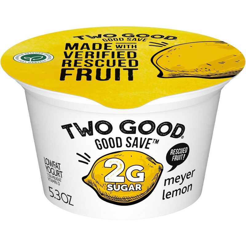 Two Good Good Save Low Fat Lower Sugar Meyer Lemon Greek Yogurt - 5.3oz Cup | Target