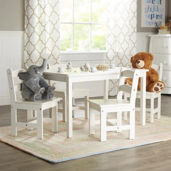 Briyon Kids 5 Piece Rectangular Play / Activity Table and Chair Set | Wayfair North America