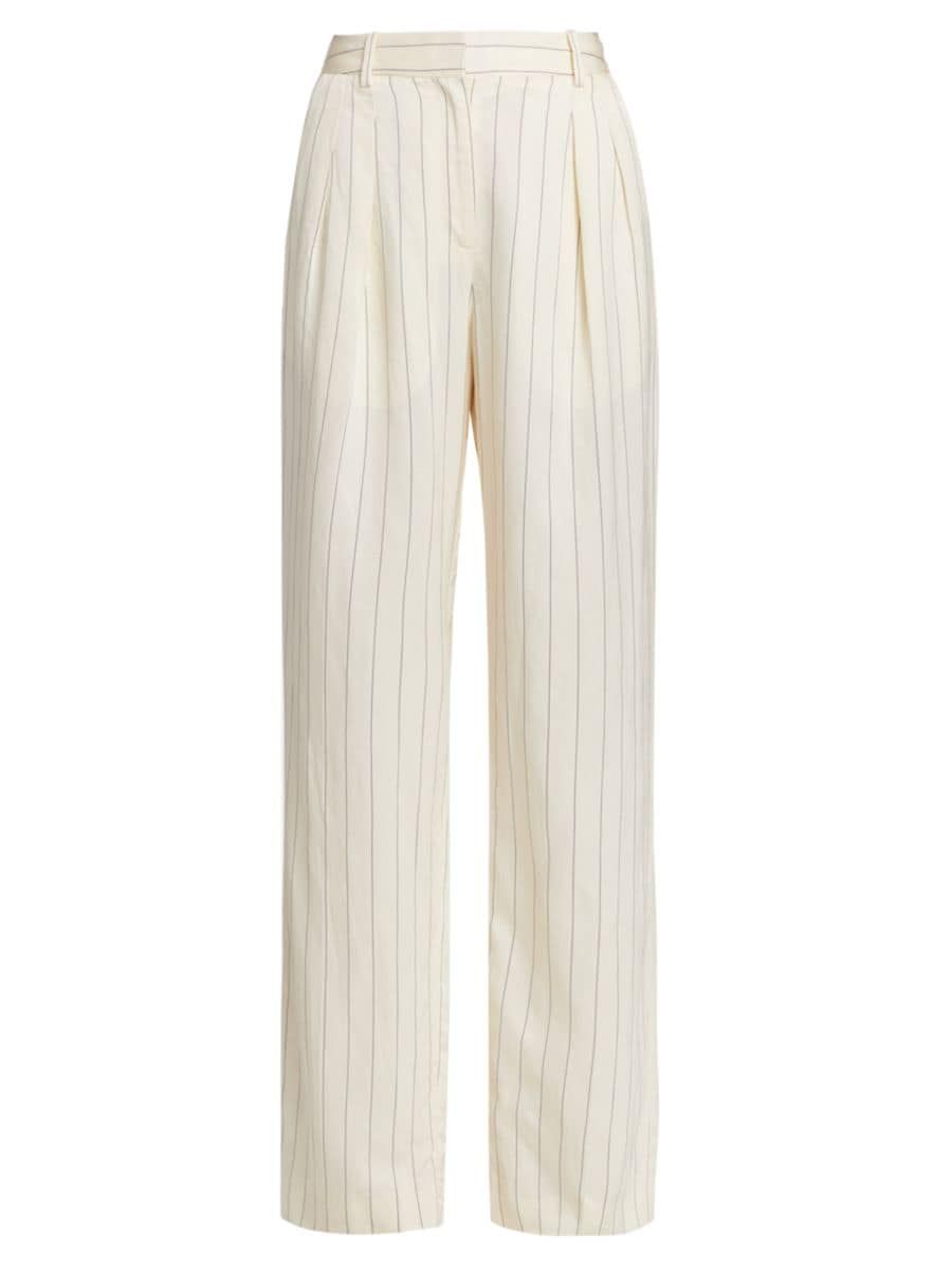 Striped Wide-Leg Pants | Saks Fifth Avenue