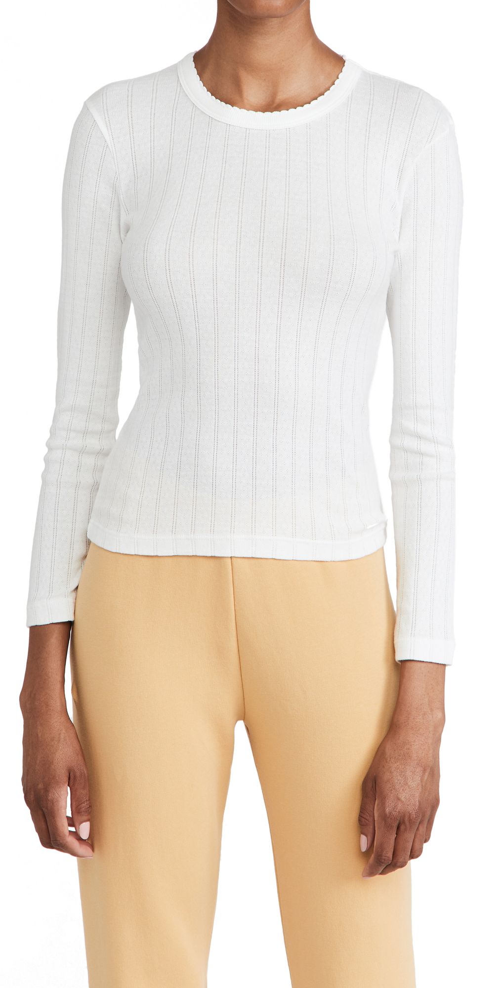 Leset Pointelle Slim Fit Top | SHOPBOP | Shopbop