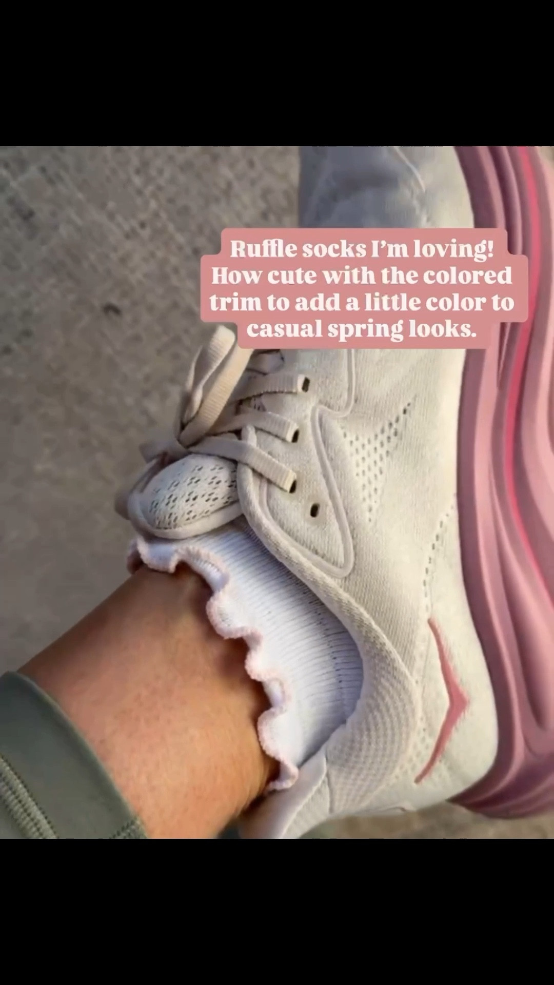 I’m always pulling for ruffle socks now! Such a fun add to an athleisure look! These are active socks from Target that I wear while working out! Love the colored trim!

Loverly Grey, Target, ruffle socks, active socks, activewear, tennis shoes 

#LTKActive