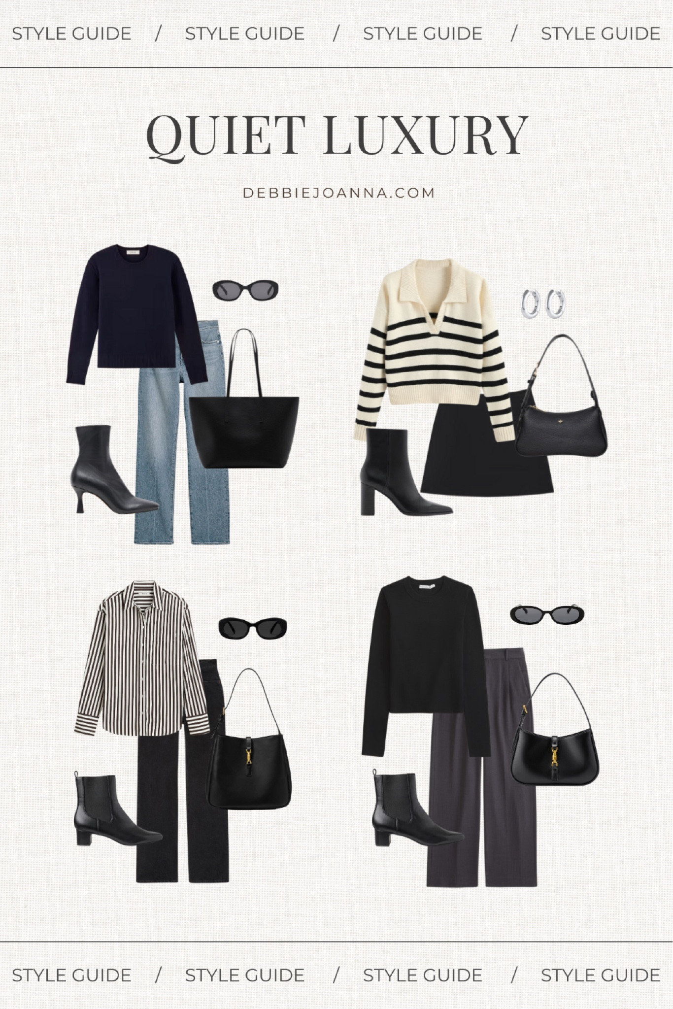 Quiet Luxury Style Guide / Minimalist Outfit Ideas / Styling Tips 

#QuietLuxury #Minimalist #StyleGuide #OutfitIdeas #OldMoney

#LTKStyleTip #LTKFindsUnder100 #LTKSeasonal