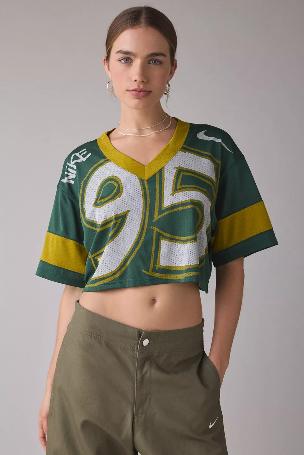Nike Sportswear Oversized Cropped Jersey Tee | Urban Outfitters (US and RoW)