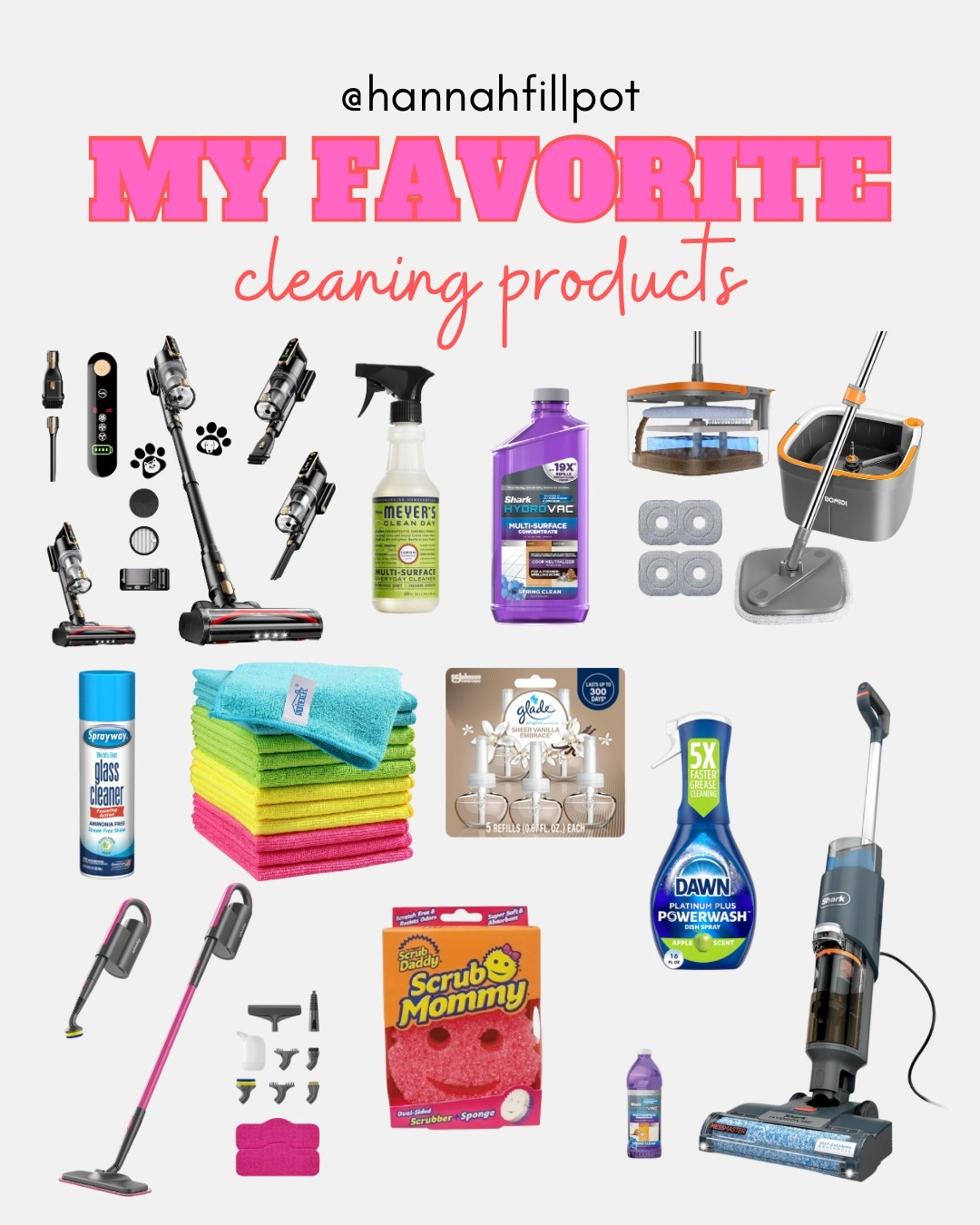 All of my favorite cleaning products linked in one place! 🫶🏼🧼