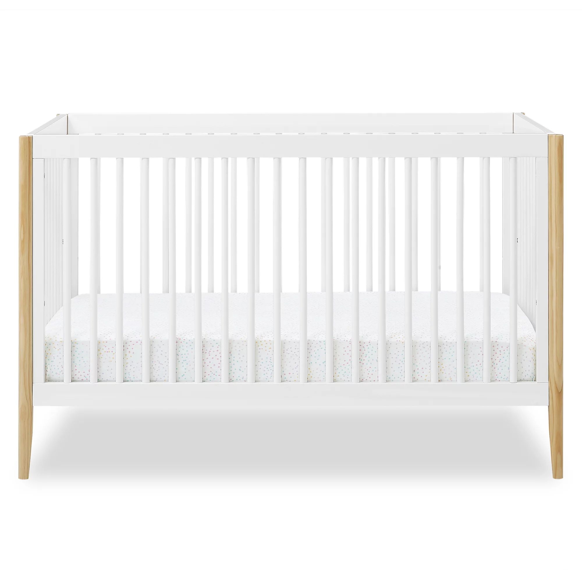 Delta Children Casey 6-in-1 Convertible Baby Crib, Bianca White/Natural | Walmart (US)
