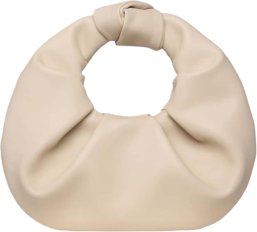 Verdusa Women's Ruched PU Leather Hobo Handbag Clutch Purse | Amazon (US)