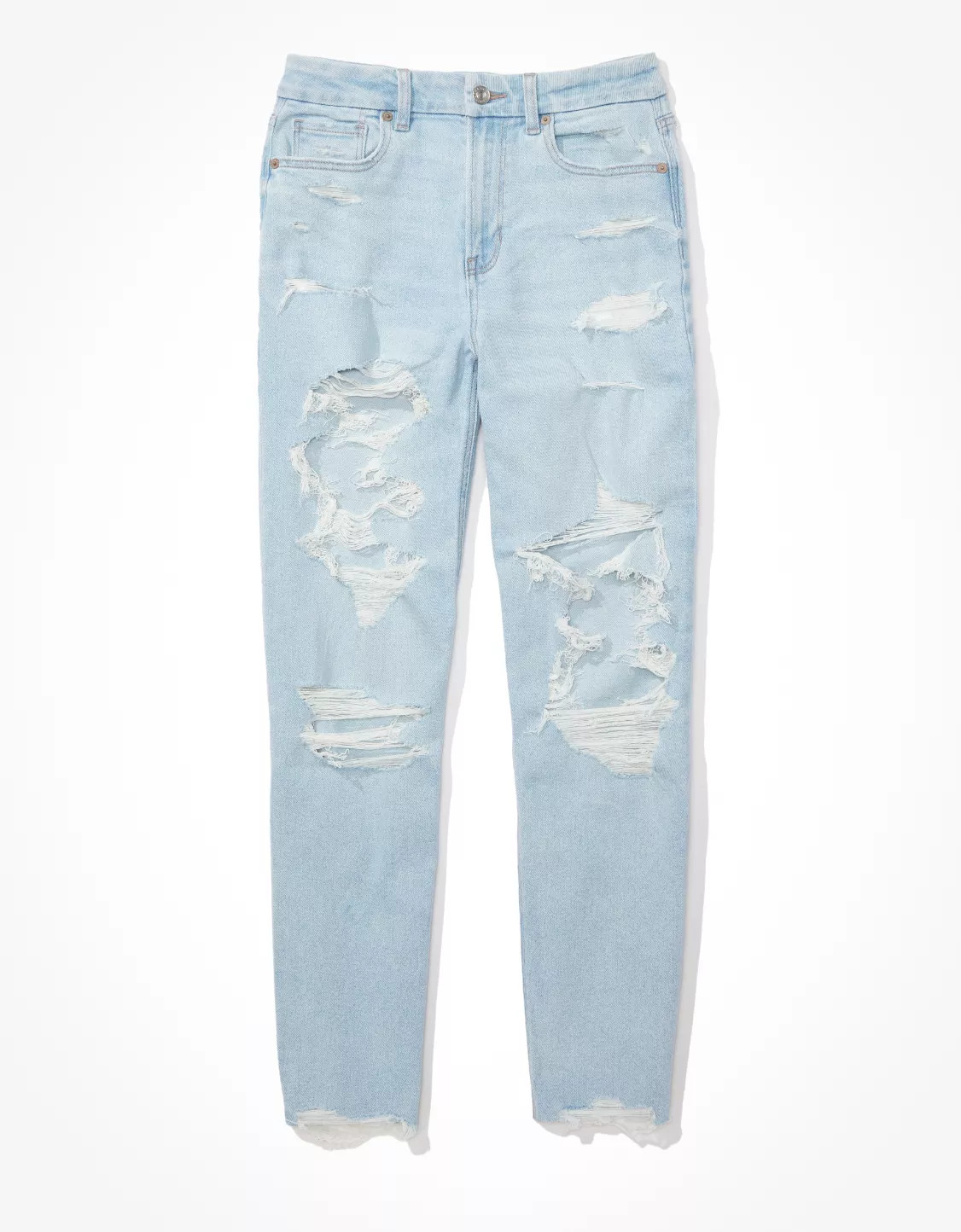AE Stretch Ripped Curvy Mom Jean | American Eagle Outfitters (US & CA)