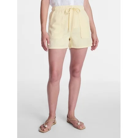 Time and Tru Women’s Soft High Rise Utility Shorts 4” Inseam Sizes XS-XXXL | Walmart (US)