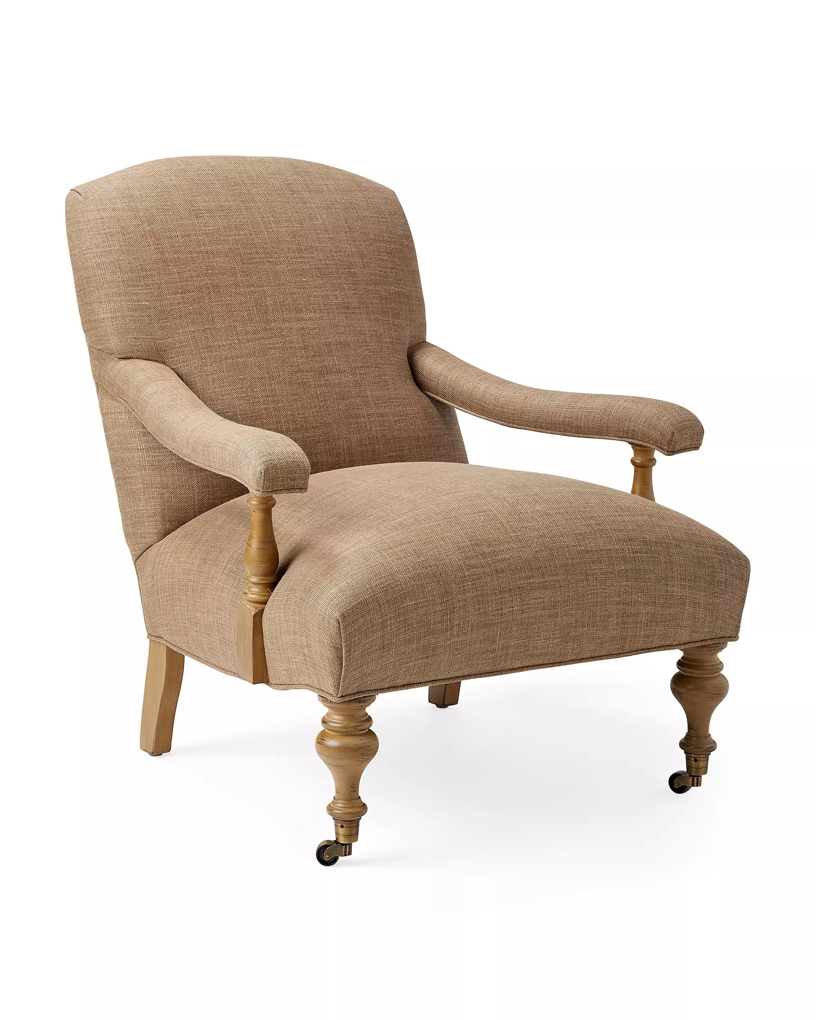 Eaton Chair in Bronze Washed Linen | Serena and Lily