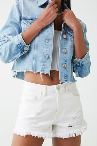 Distressed Denim Jacket | Forever 21 (US)