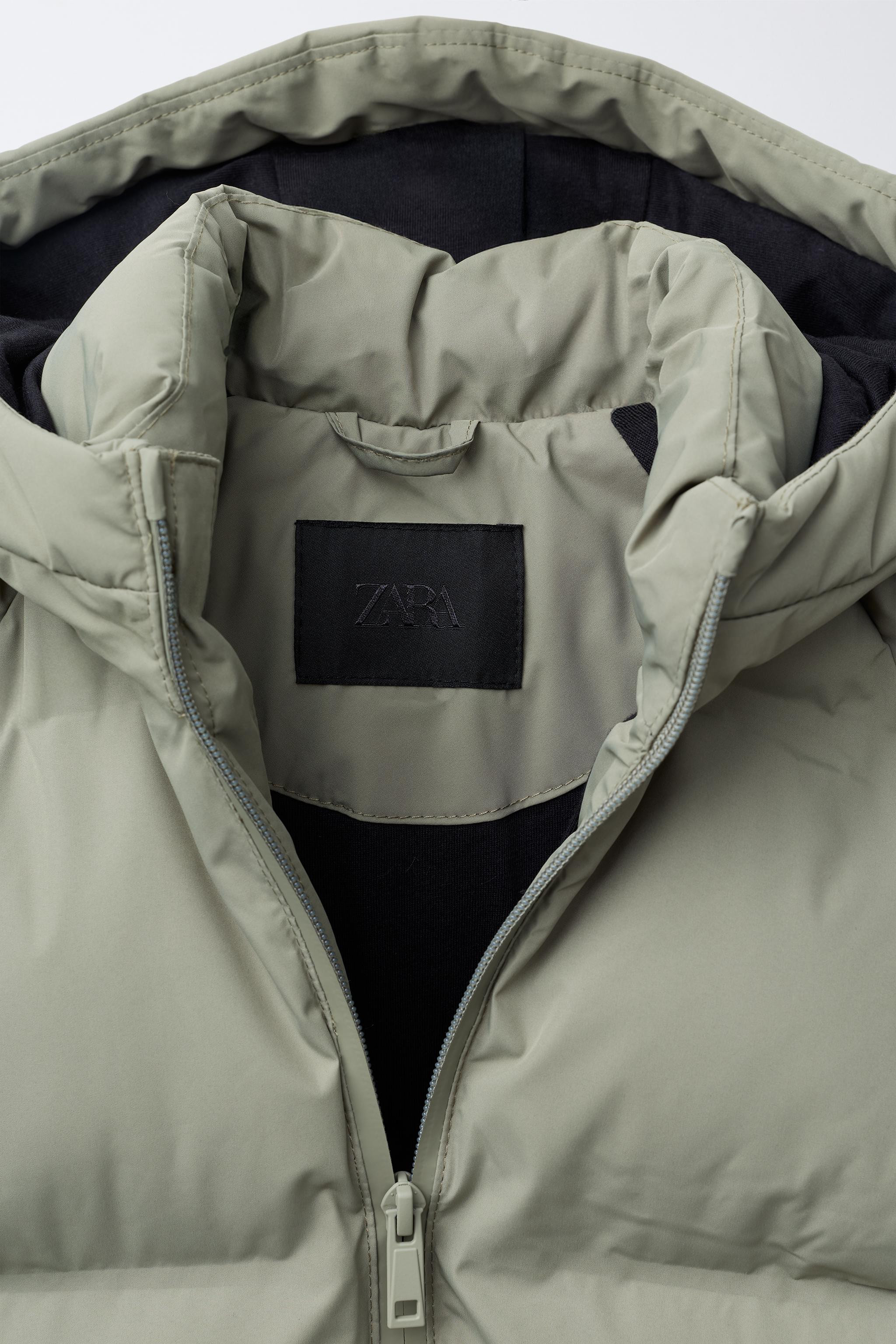 WATER-REPELLENT HOODED PUFFER COAT | Zara UK