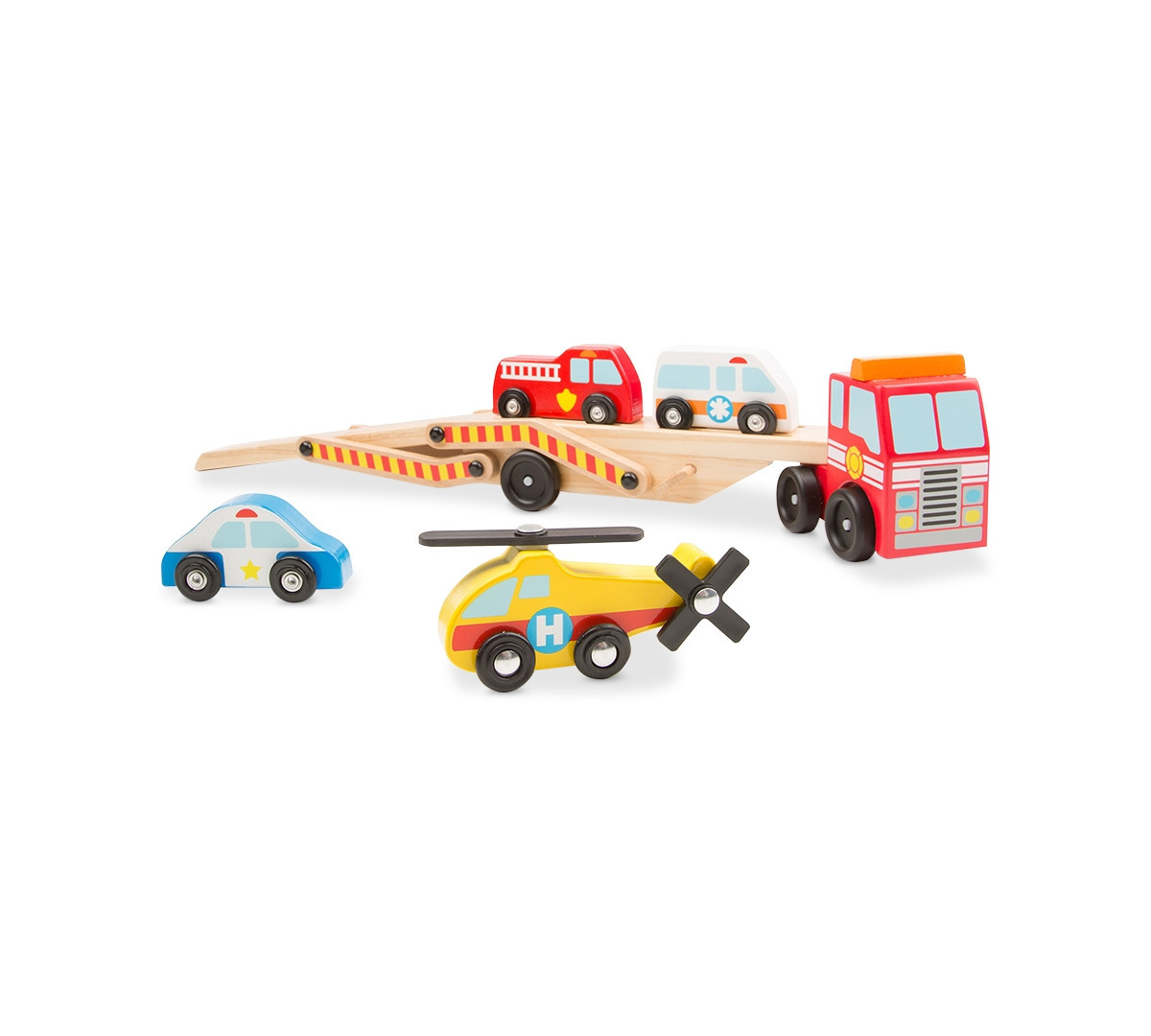 Melissa & Doug Emergency Vehicles Carrier Play Set | Macy's