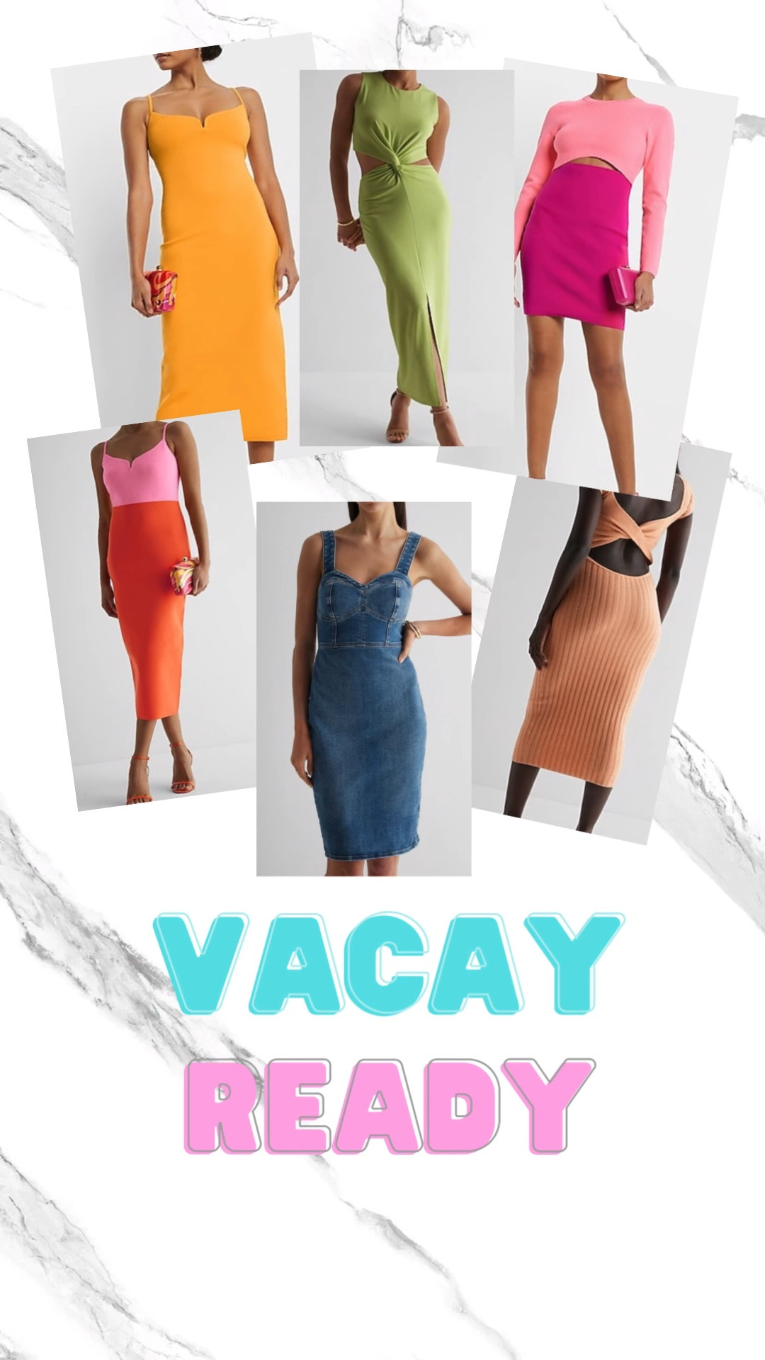 40% off! Vacay outfit. Vacation. Mexico. Tropical. Getaway. Vacay dress. Bright dress. Denim dress. Pink dress. Color block dress. MIDI dress. Cutout dress. Green dress. Orange dress. Pink dress.

#LTKsalealert #LTKSeasonal #LTKFind