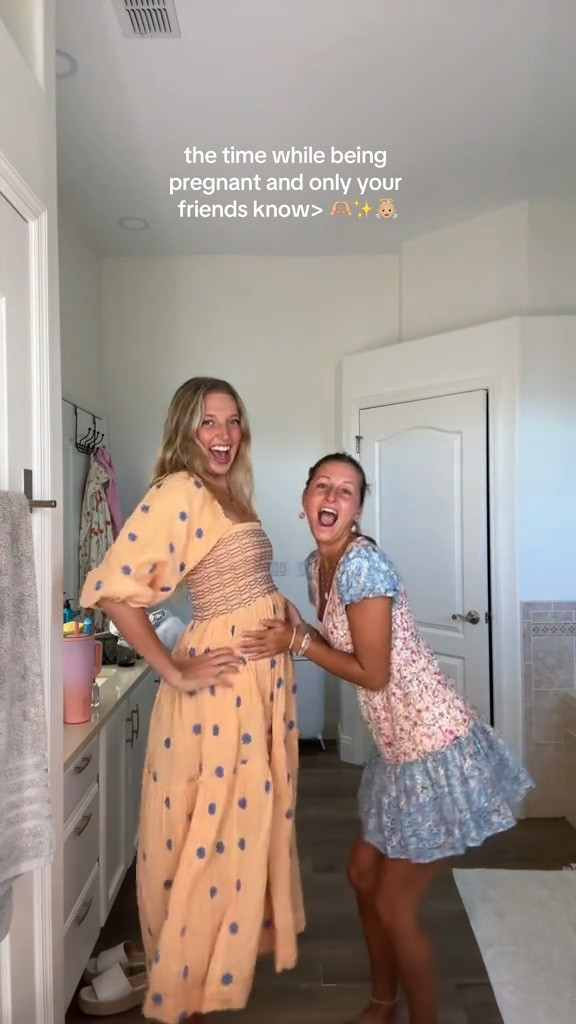Bump outfits startinggg now!🥹🫶🏼 This free people dress is the perfect amount of flowy for a growing bump:) 

Summer outfit, maxi dress, maternity dress, summer dress 

#LTKVideo #LTKSeasonal #LTKBump