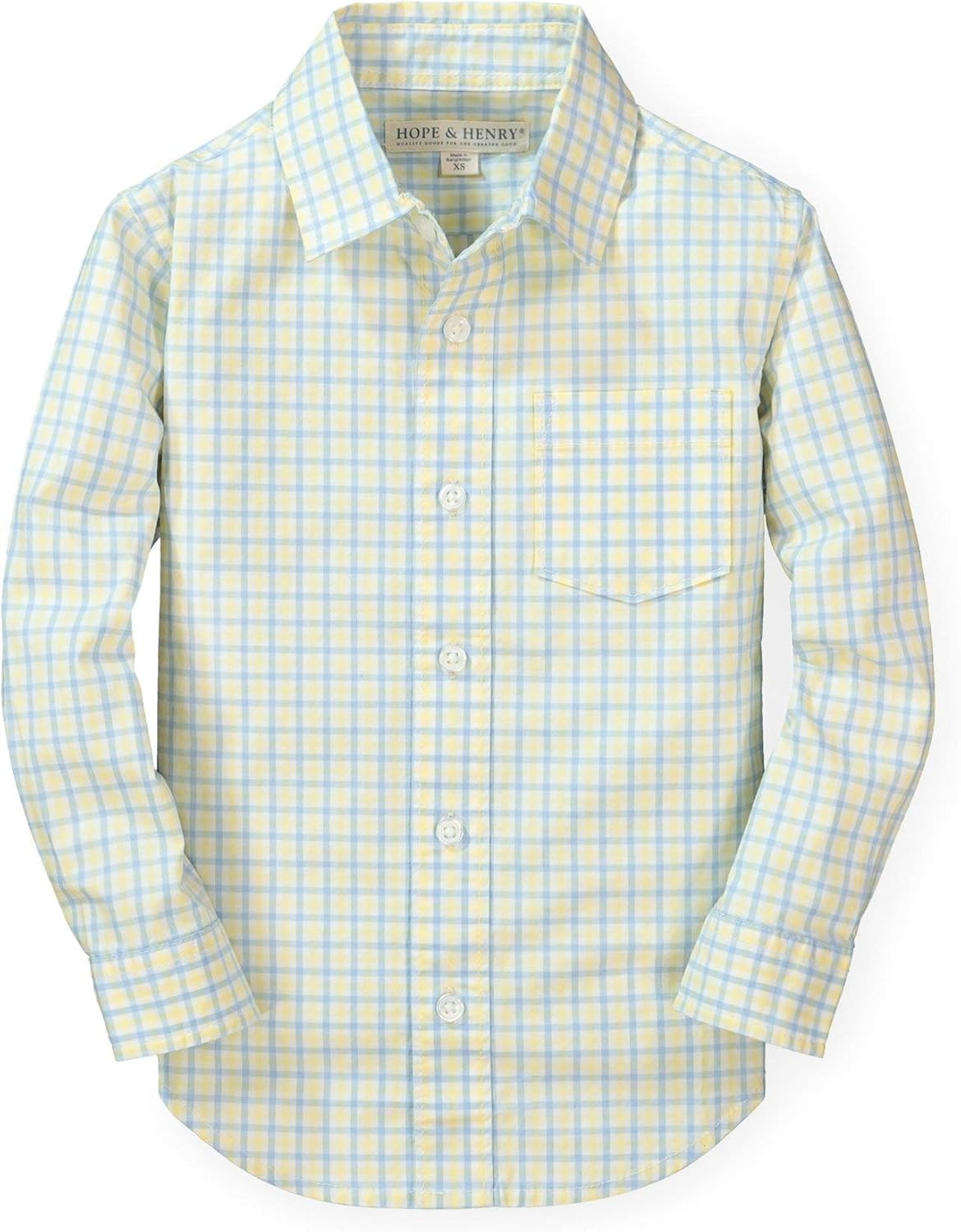Hope & Henry Boys' Long Sleeve Stretch Poplin Button Down Shirt | Amazon (US)