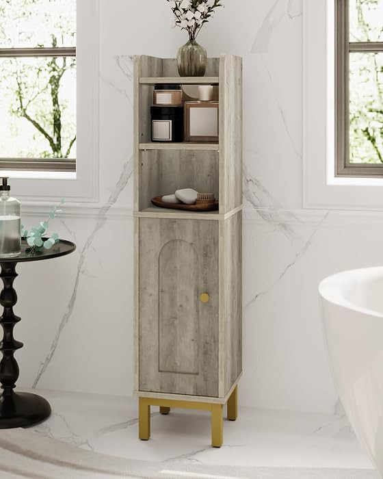 Hzuaneri Bathroom Storage Cabinet, Small Corner Floor Cabinet | Amazon (US)
