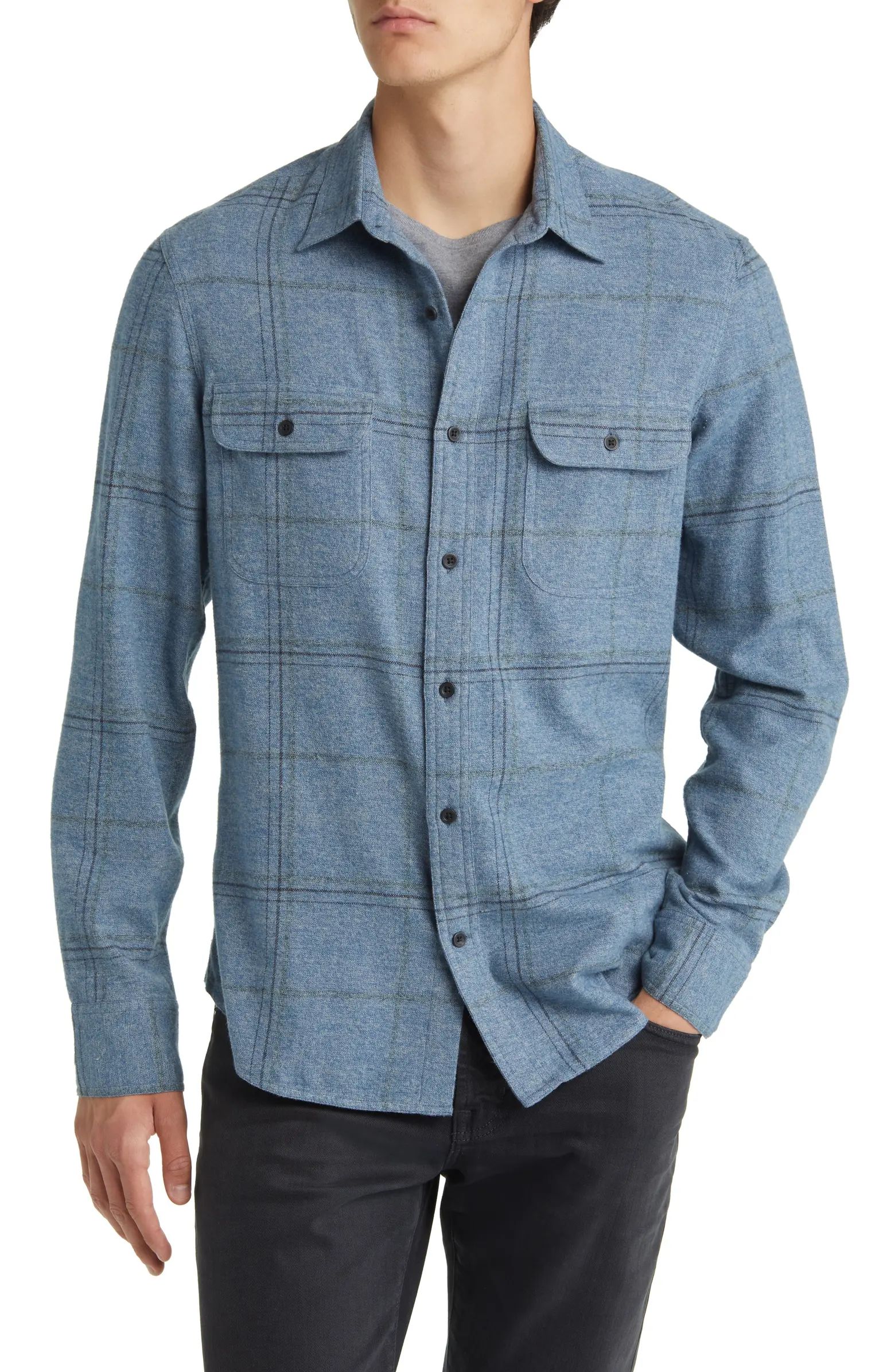 Trim Fit Plaid Flannel Shirt | Nordstrom