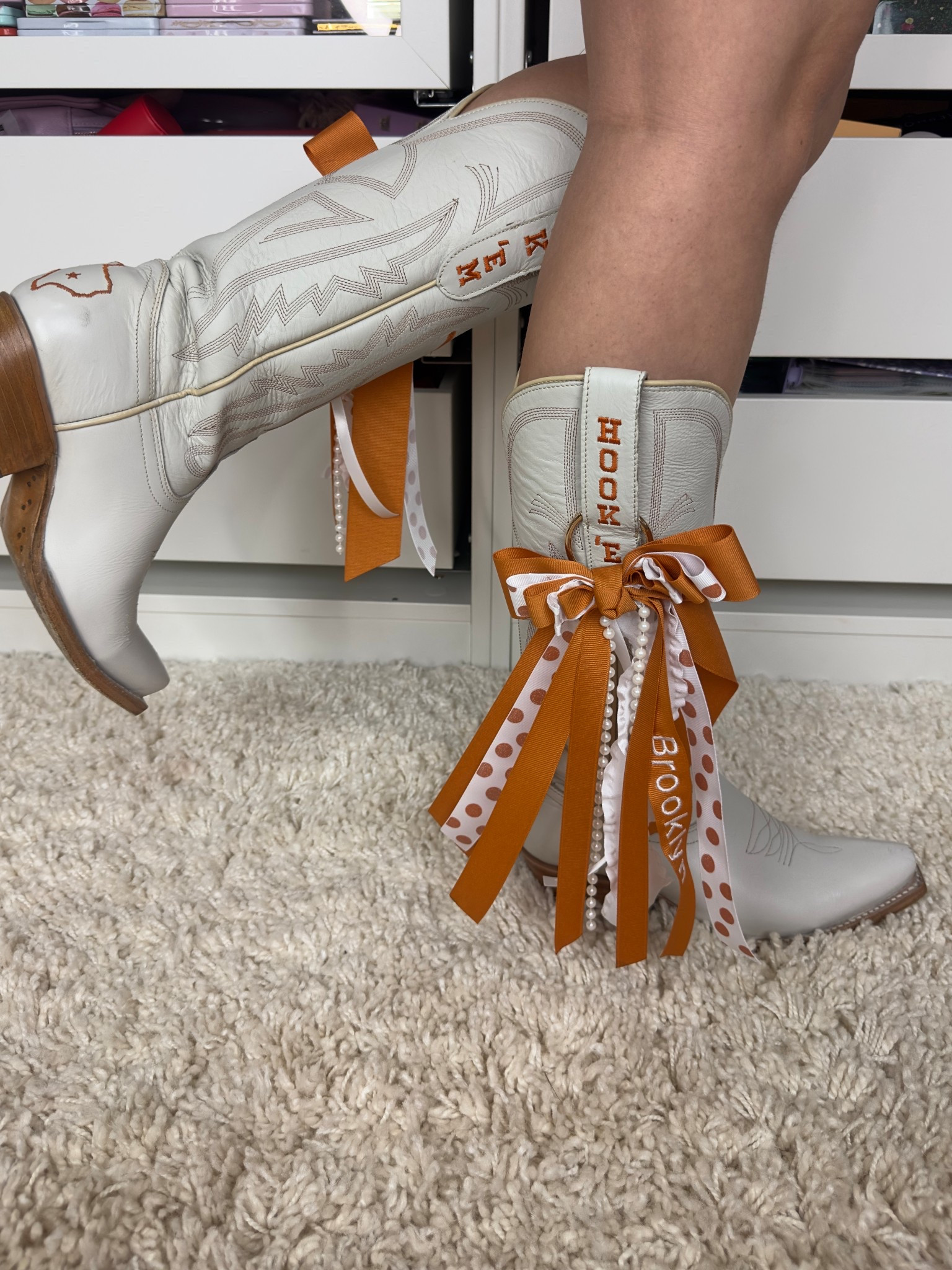 🧡🏈 College Game Day Boot Bows🏈🧡

I found the cutest boot bows for my daughter to wear on college football game days! The shop can customize the colors for any team and even personalize with your name or your team name! These would be such a cute holiday gift!!!#collegefootball #gameday #bootbows #hookem #texaslonghorns #handmade 

#LTKStyleTip #LTKFindsUnder50 #LTKGiftGuide