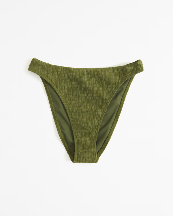 Curve Love Mid-Rise High-Leg Moderate Bottom | Abercrombie & Fitch (US)