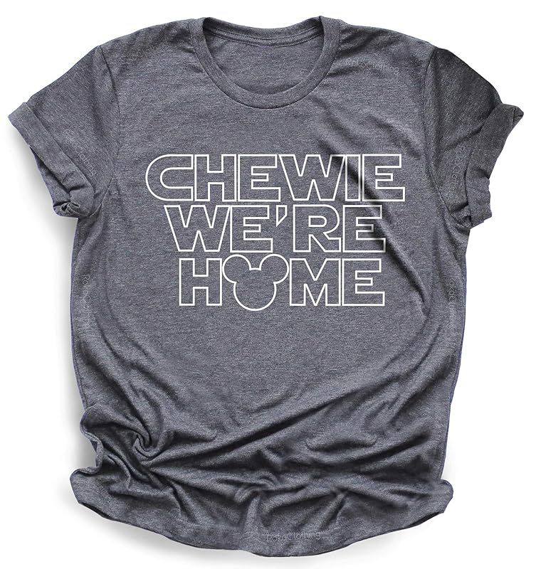 Rose gold Chewie we're home Flowy Tank, Star wars tank, shirts for women, Galaxy's edge tank, Che... | Amazon (US)