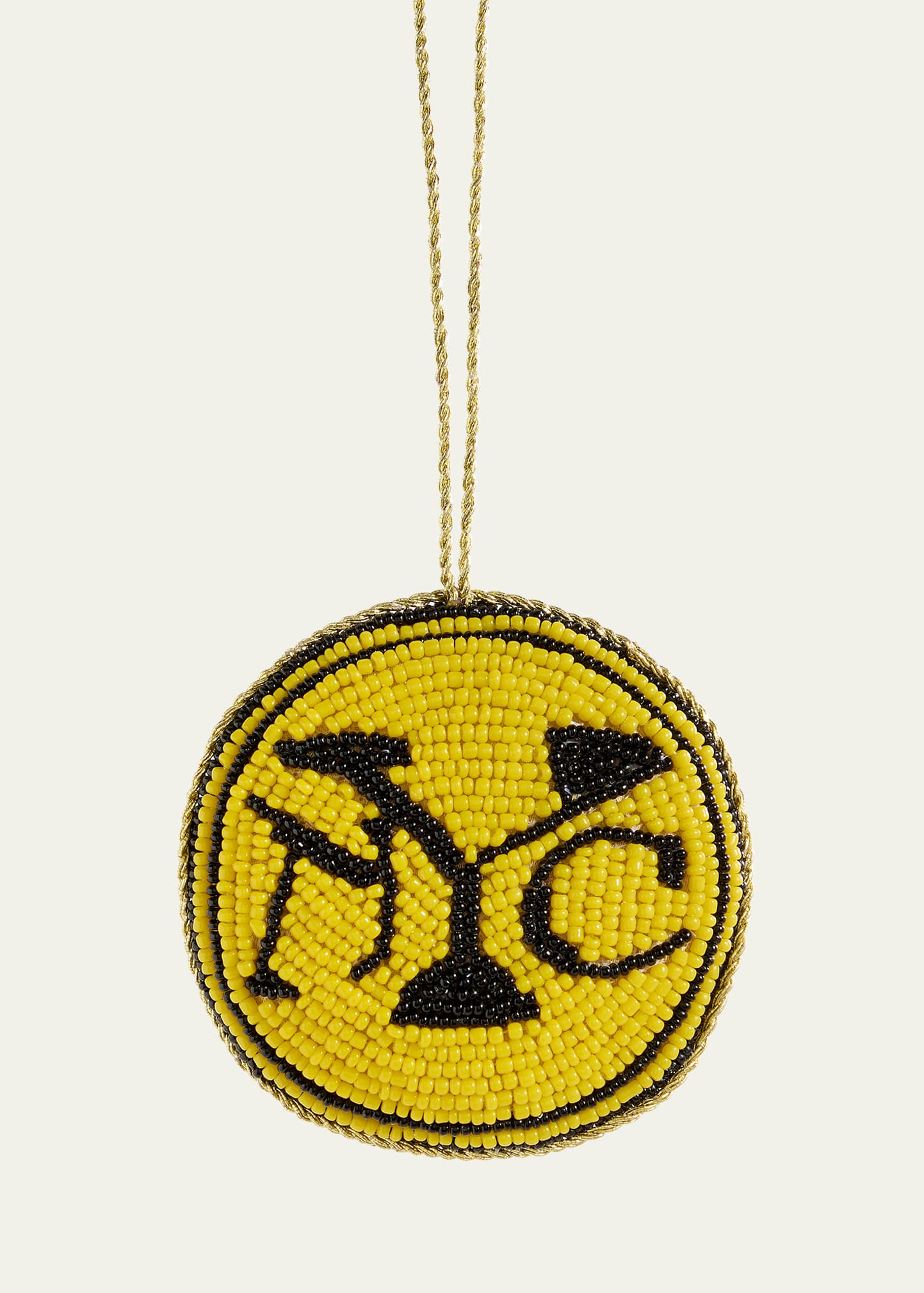 Sudha Pennathur Beaded NYC Subway Token Christmas Ornament | Bergdorf Goodman