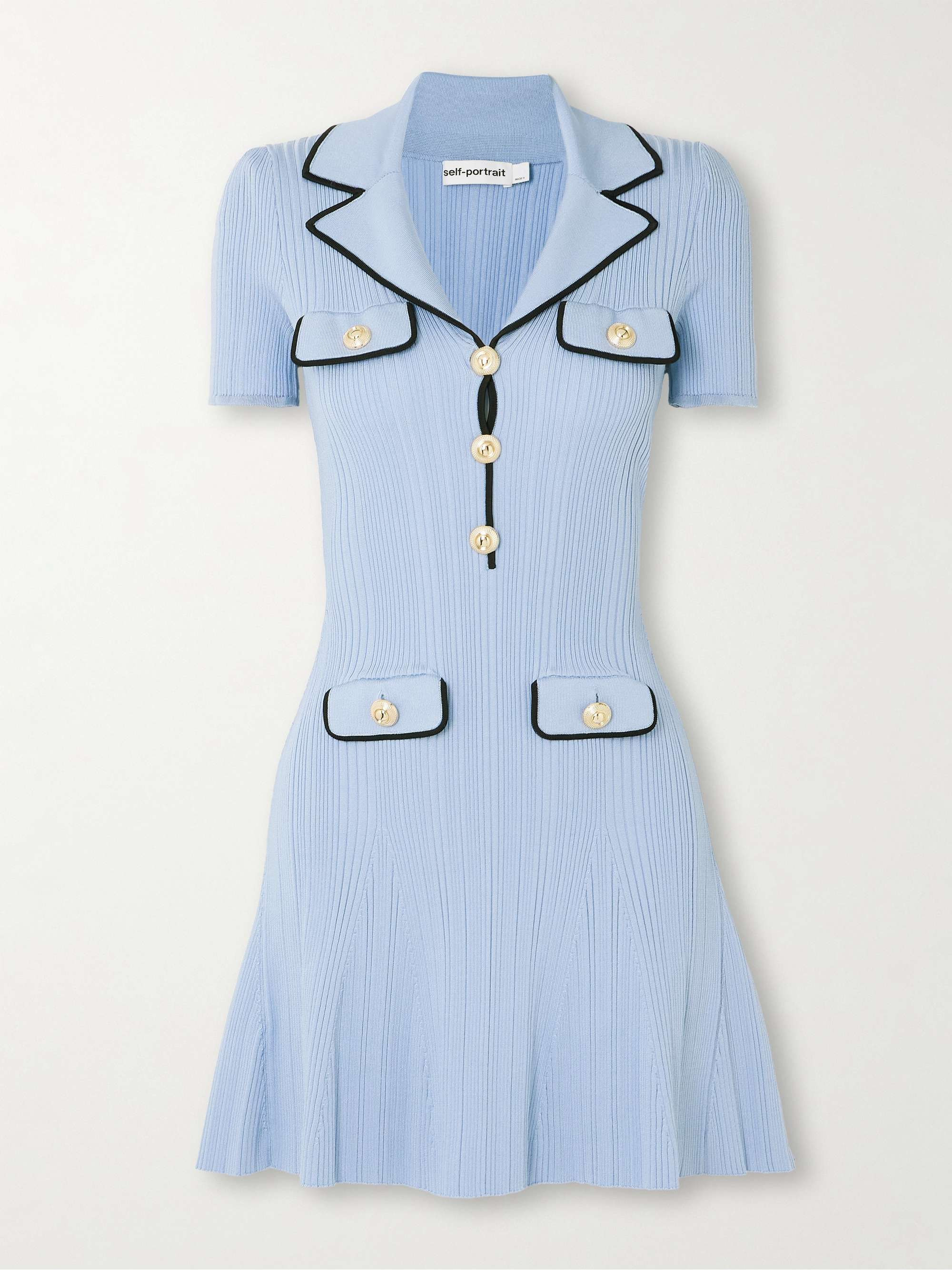 Ribbed-knit mini dress | NET-A-PORTER (US)
