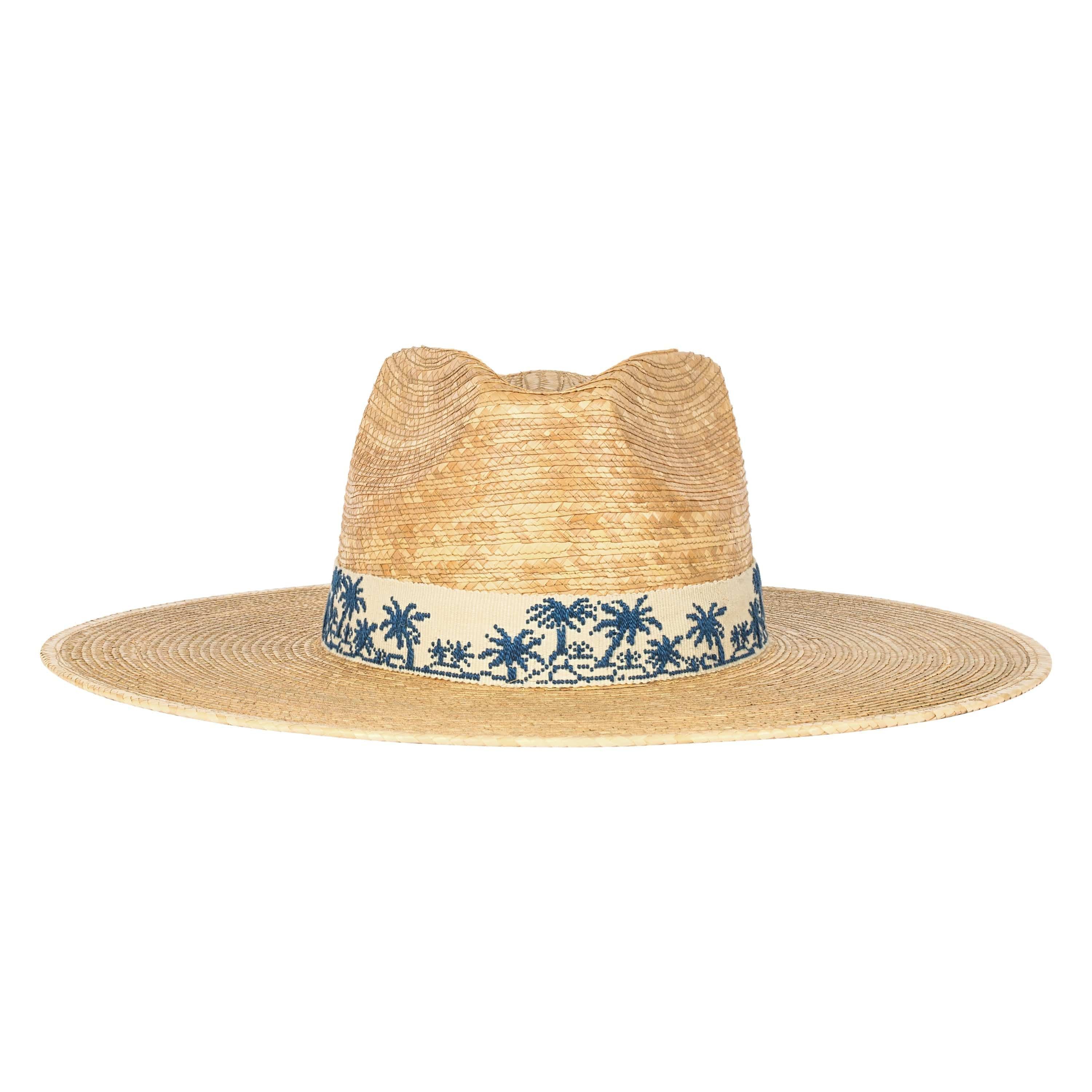 Tropical Toile Palm Hat | Sunshine Tienda