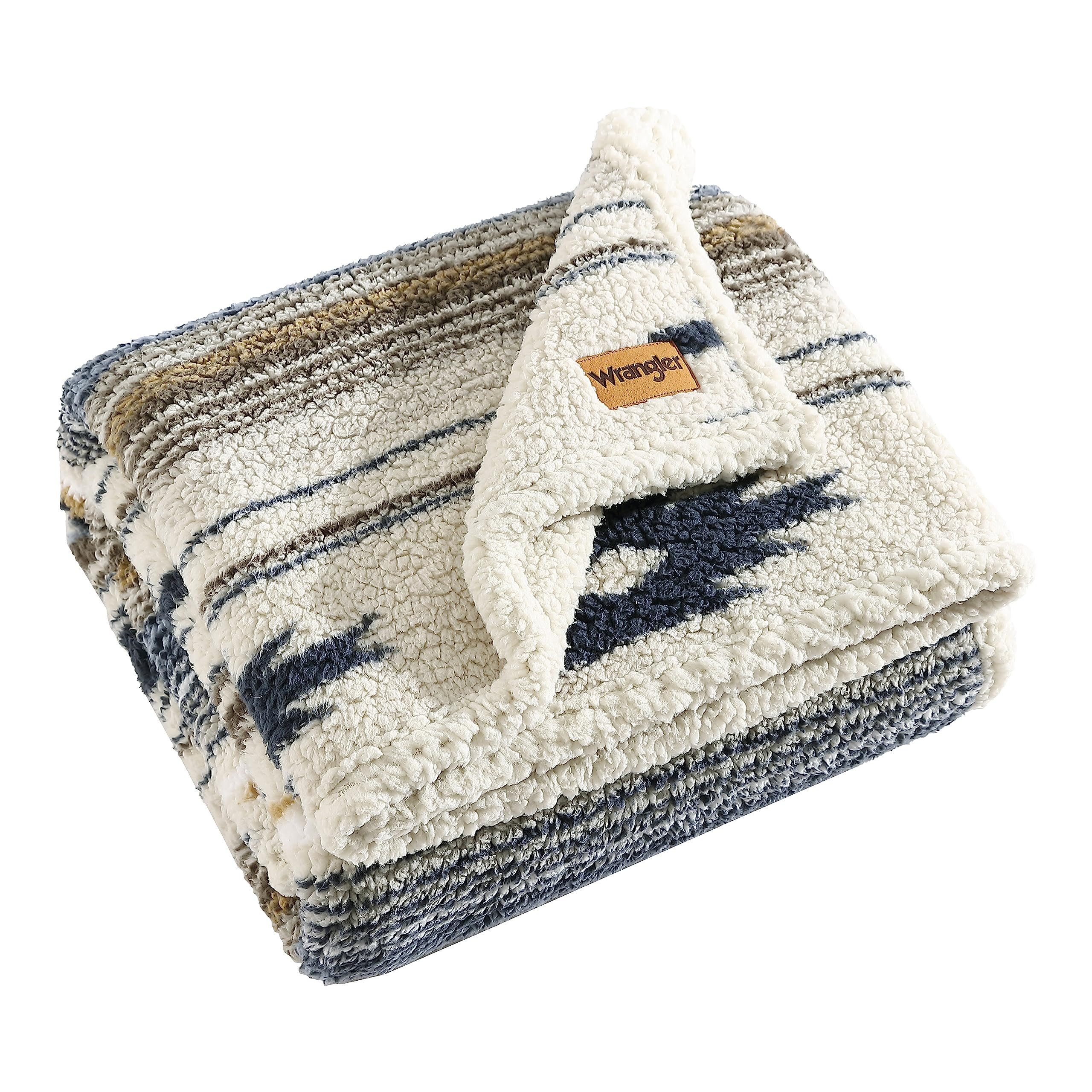 Wrangler Throw Blanket Ultra Soft Plush Home Decor, 50" x 60", Coyote Sands Brown | Amazon (US)