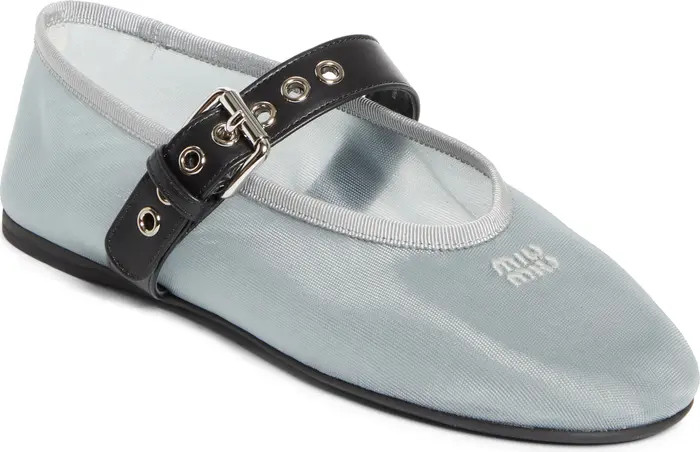 Miu Miu Mary Jane Ballet Flat (Women) | Nordstrom | Nordstrom