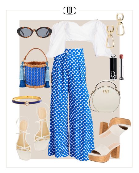 I don’t think anything can get any cuter than this pair of wide leg flowy pants with this matching blue bag.  Absolutely adorable  

Summer outfit, spring outfit, linen pants, blouse, sun hat, sunglasses, sandals, casual outfit, vacation outfit

#LTKover40 #LTKshoecrush #LTKstyletip