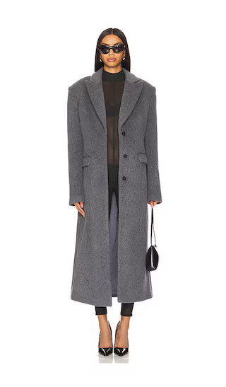 Ellie Coat in Grey | Revolve Clothing (Global)