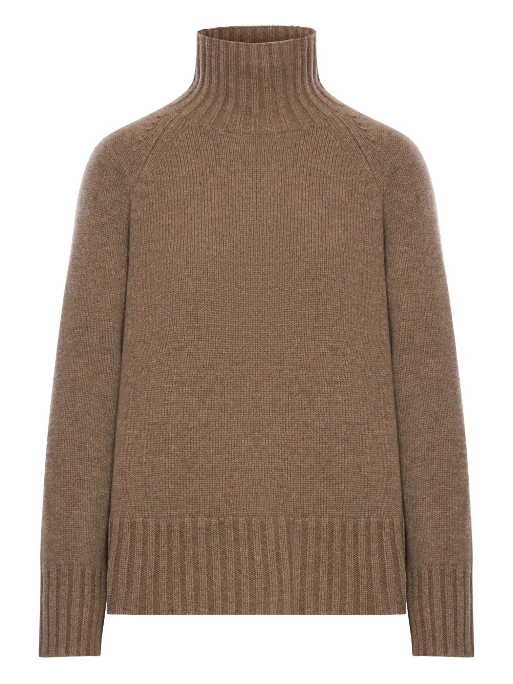 'S Max Mara Turtleneck Ribbed Sweater | Brown | FARFETCH | Farfetch Global