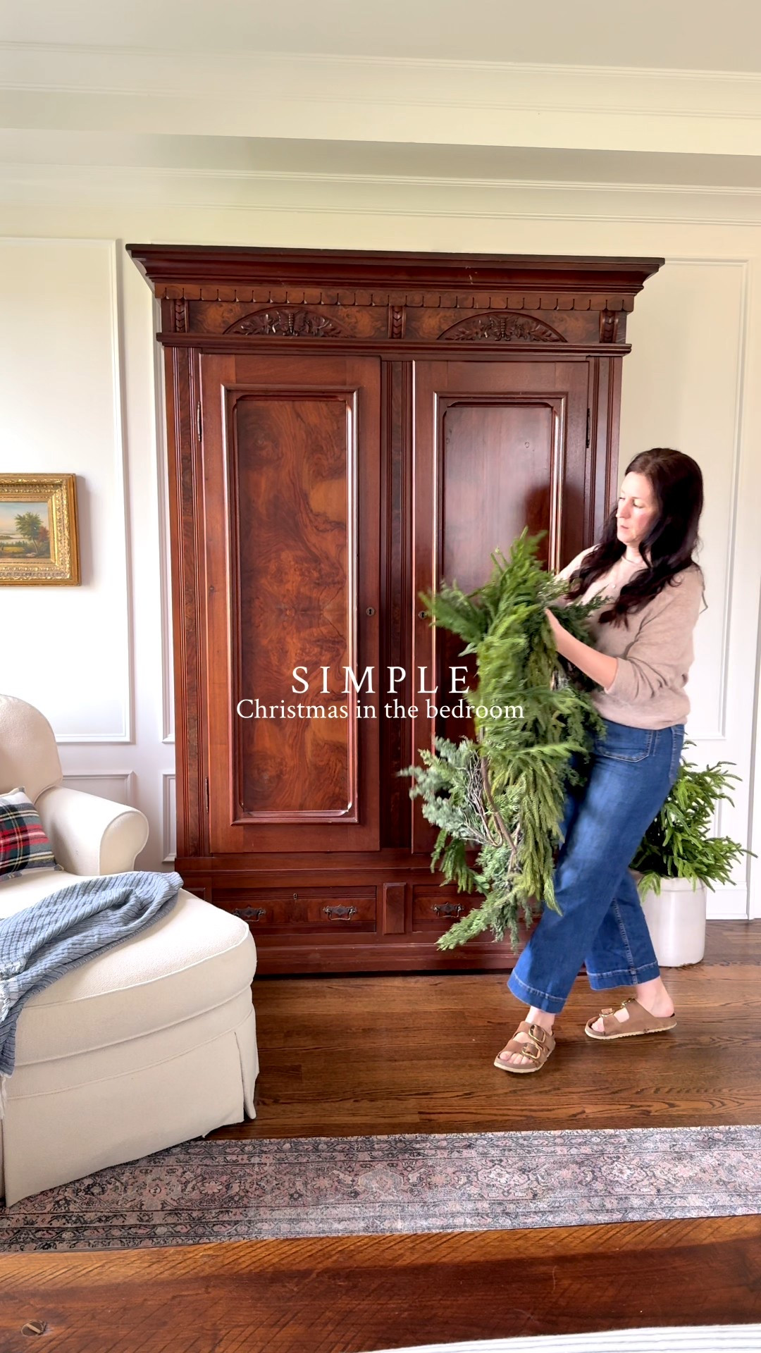 Real touch pine and cedar garland 

#LTKHoliday #LTKSeasonal #LTKHome