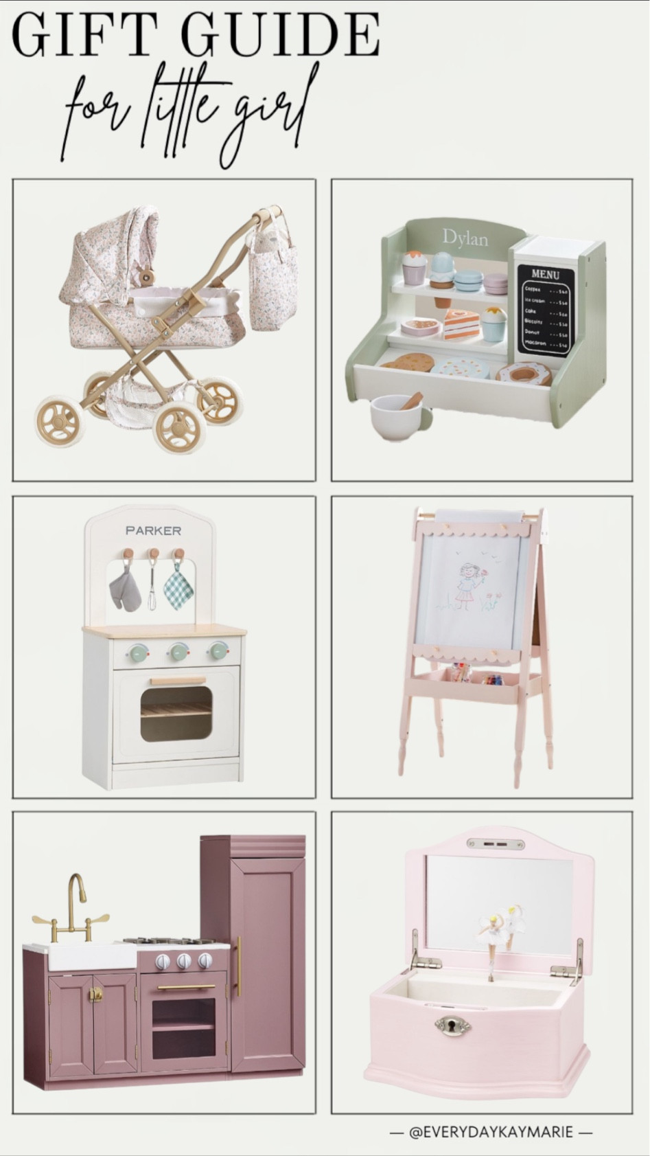 Gift guide for a little girl🎄 

Playroom, play, kitchen, baby stroller, play, bakery, musical jewelry box, gift ideas, holiday finds, Amazon finds 

#LTKGiftGuide #LTKHoliday #LTKKids
