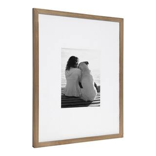 DesignOvation Gallery 16x20 matted to 8x10 Rustic Brown Picture Frame Set of 2 213616 | The Home Depot