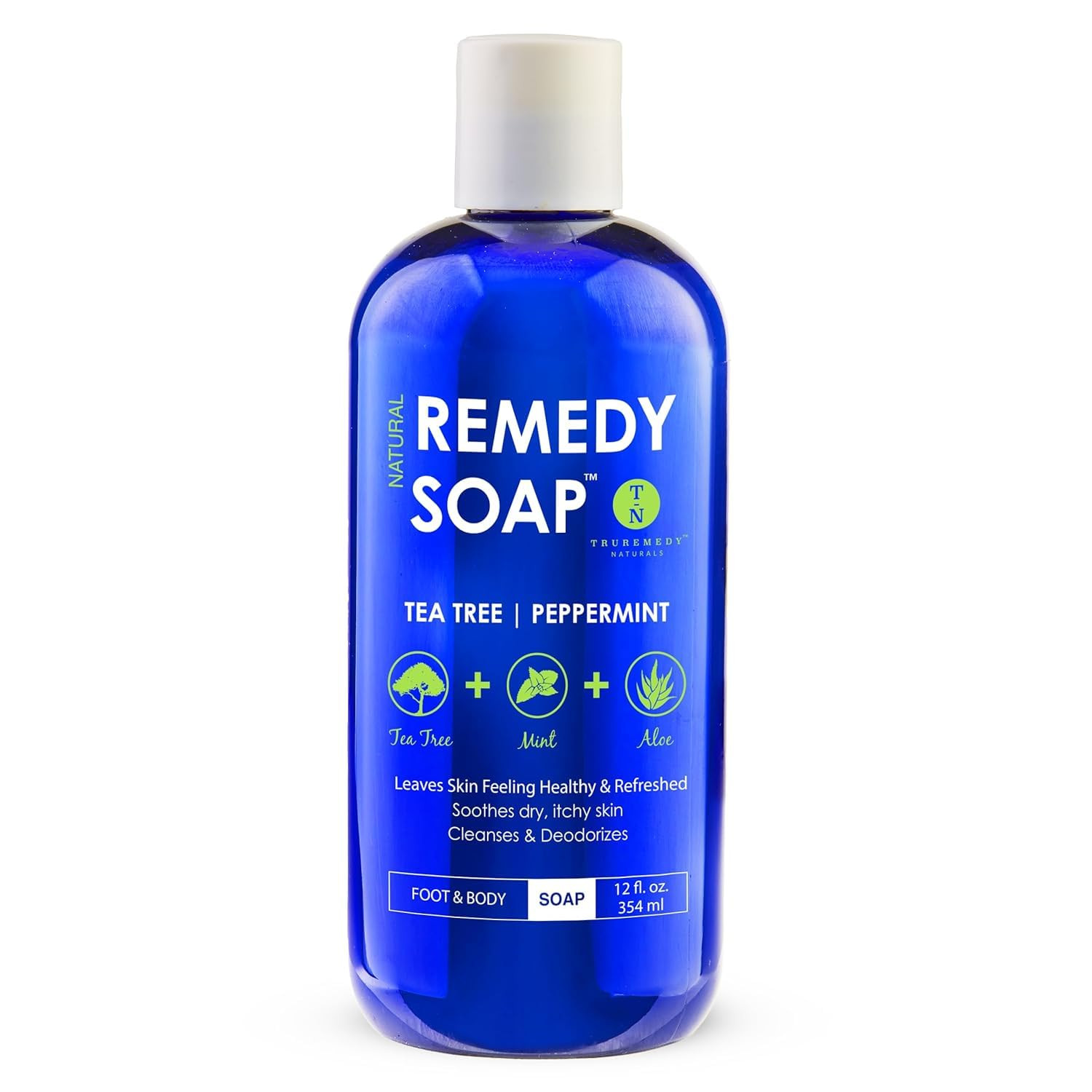 Truremedy Naturals Remedy Tea Tree Oil Body Wash - 12 oz Refreshing Cleanser for Skin and Scalp w... | Amazon (US)