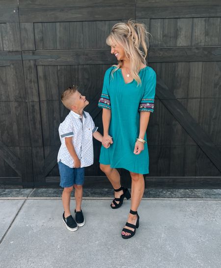 Linking up some of my favorite @walmartfashion finds! I’m 5’5” wearing a size small in the dress. Shoes run TTS. #WalmartPartner 

#LTKunder50 #LTKfit #LTKstyletip