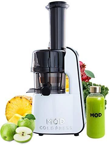MOD Cold Press Juicer Machine (White) + Wellness Bundle, Slow Masticating Juicer, Wide Mouth Chut... | Amazon (US)