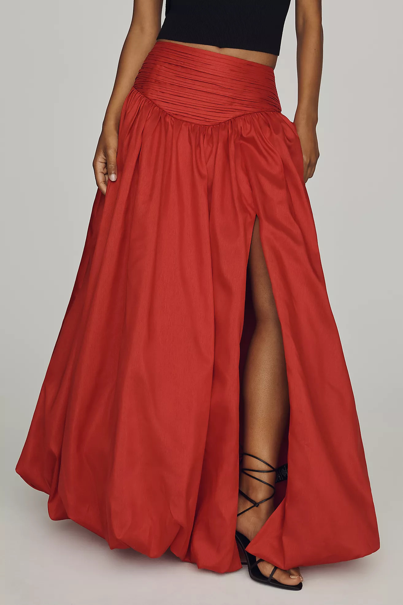 Hutch Bubble-Hem Maxi Skirt | Anthropologie (US)