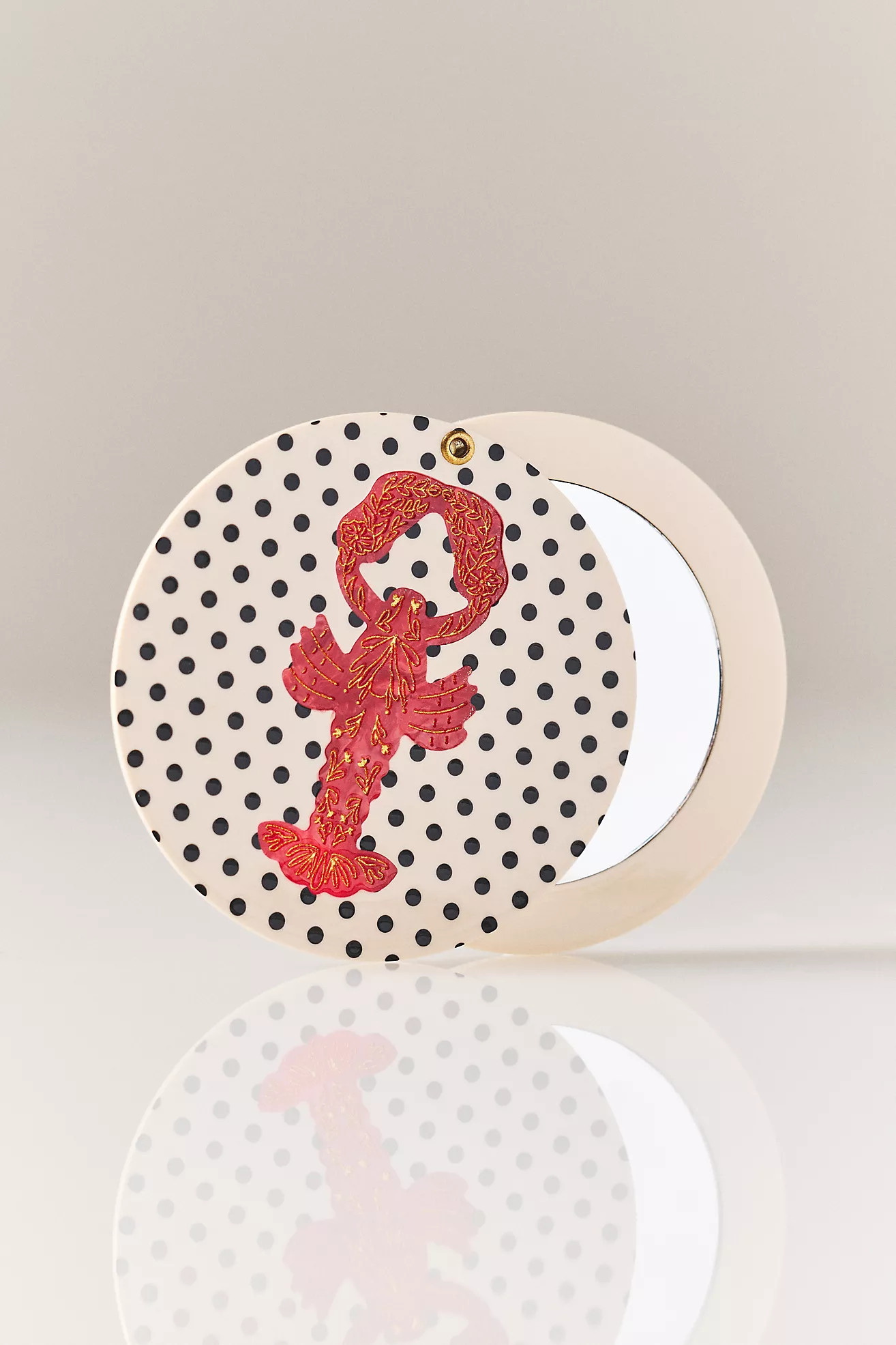 Solar Eclipse Handpainted Compact Mirror | Anthropologie (US)