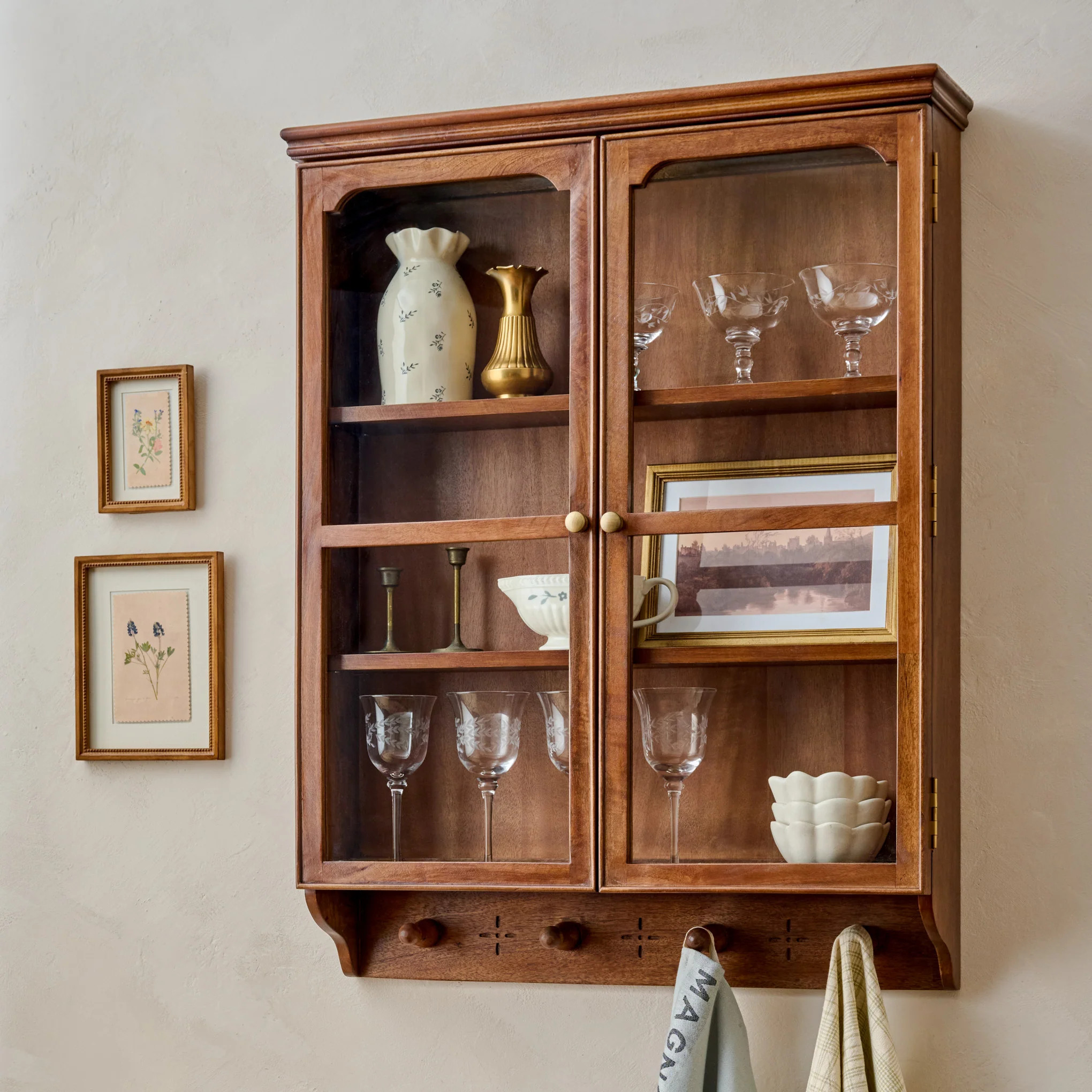 Amelia Oversized Display Cabinet with Glass Doors | Magnolia