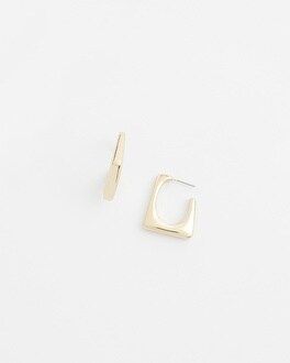 No Droop™ Gold Tone Square Hoops | Chico's
