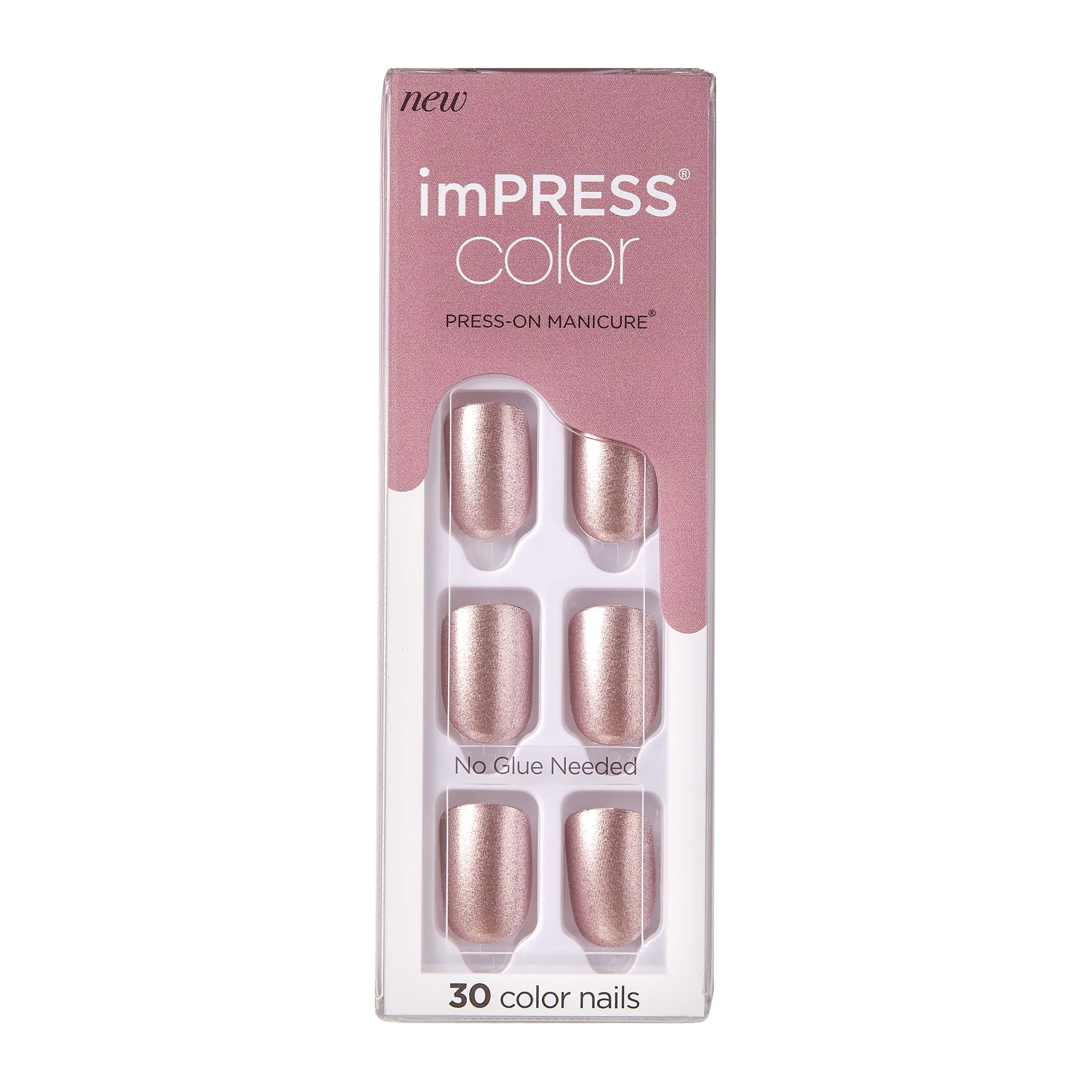 imPRESS Color Press-on Manicure, Paralyzed Pink, Short - Walmart.com | Walmart (US)