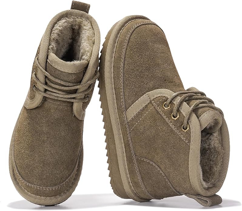 Project Cloud 100% Genuine Leather Kids Boots - Lightweight Fur-Lined Ankle Boots for Girls & Boy... | Amazon (US)