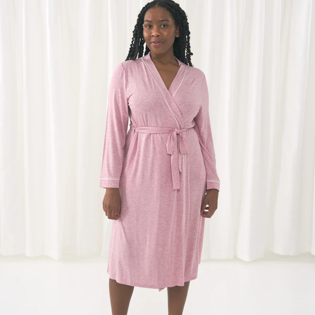 Heather Mauve Women's Robe | Little Sleepies