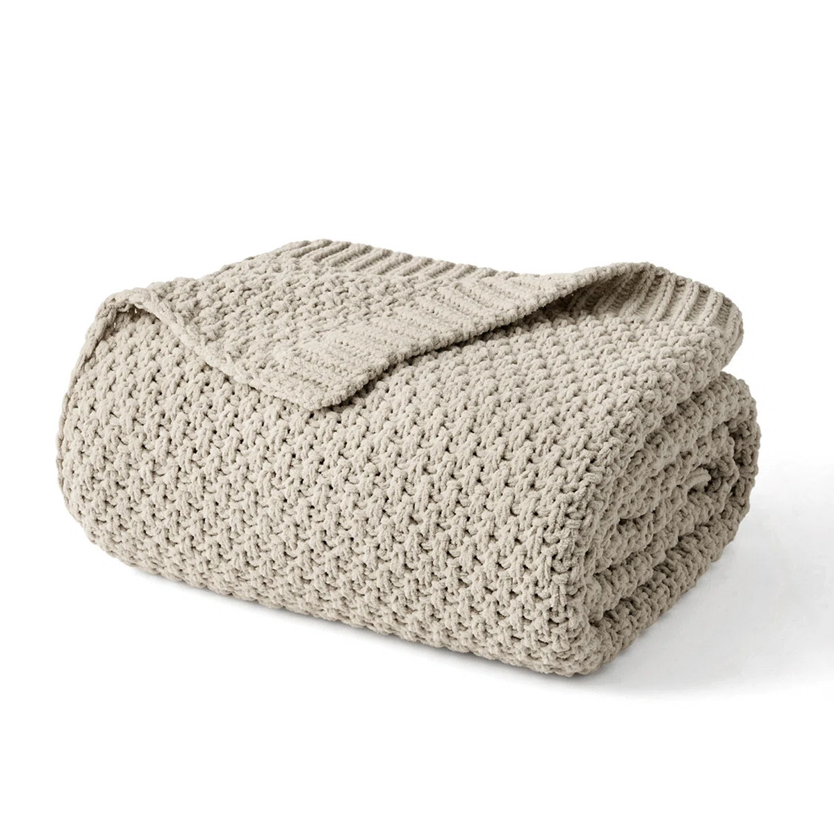 EverGrace Chunky Chenille Knit Throw Blanket & Reviews | Birch Lane | Birch Lane
