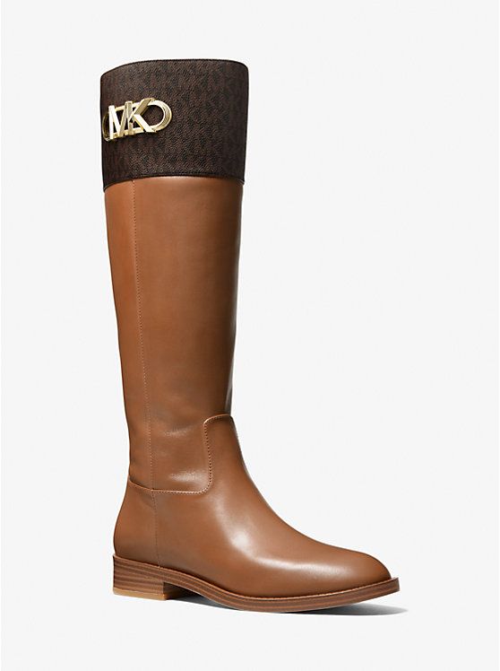Parker Logo and Leather Boot | Michael Kors US